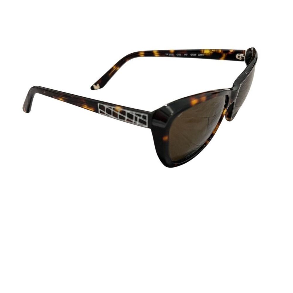 Mugler Women's Geometric Tortoise Shell Sunglasses Brown Lens UV400 Cat Eye